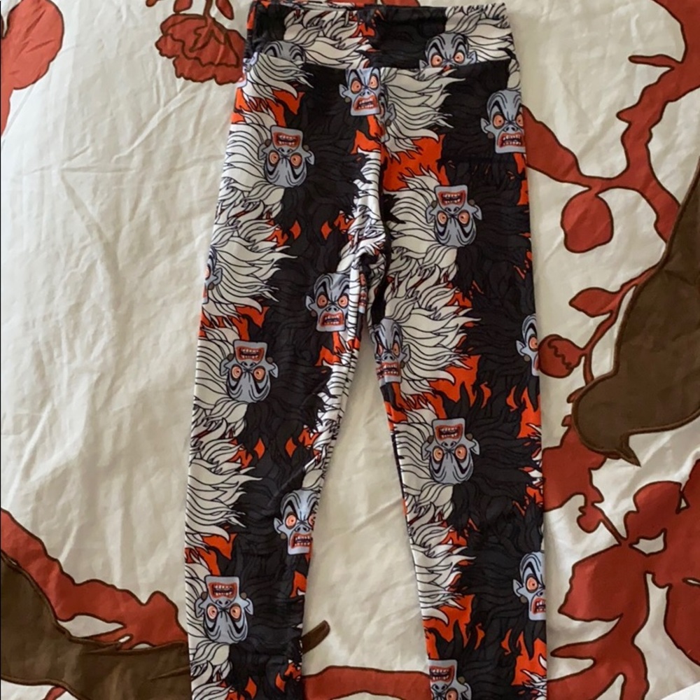 LulaRoe Disney kids Cruella DeVille leggings